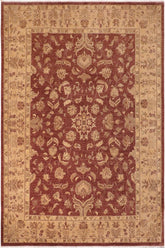 handmade Traditional Kafkaz Brown Tan Hand Knotted RECTANGLE 100% WOOL area rug 10 x 14